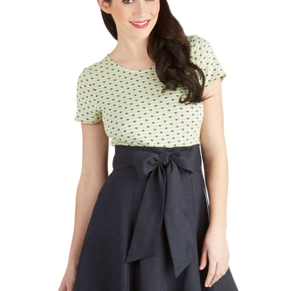 ModCloth Musee Matisse Skirt in Navy - Picture 2 of 4